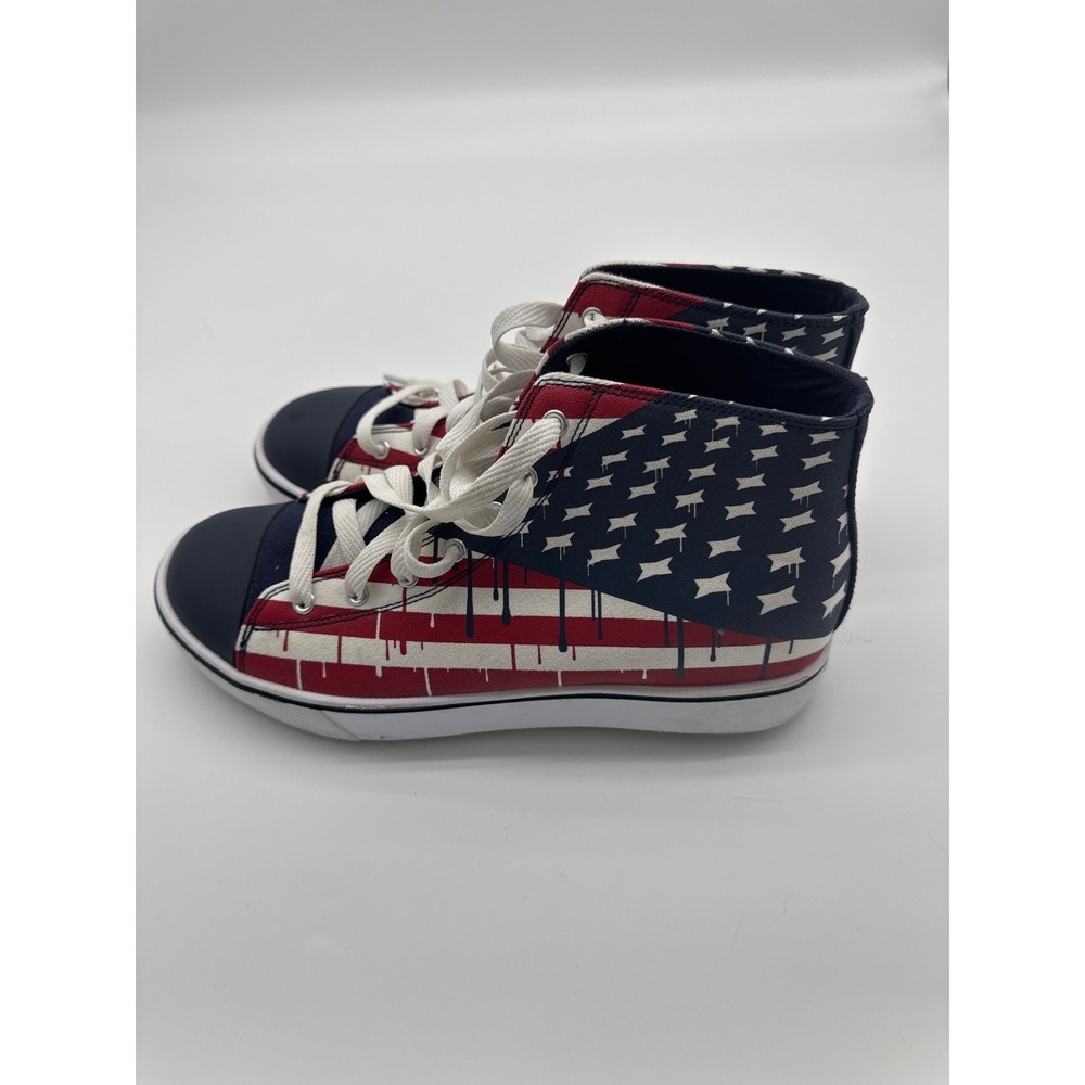 Heelys Mens Hustle American Flag sz 10 US Excellent‎ cond. Missing one wheel.